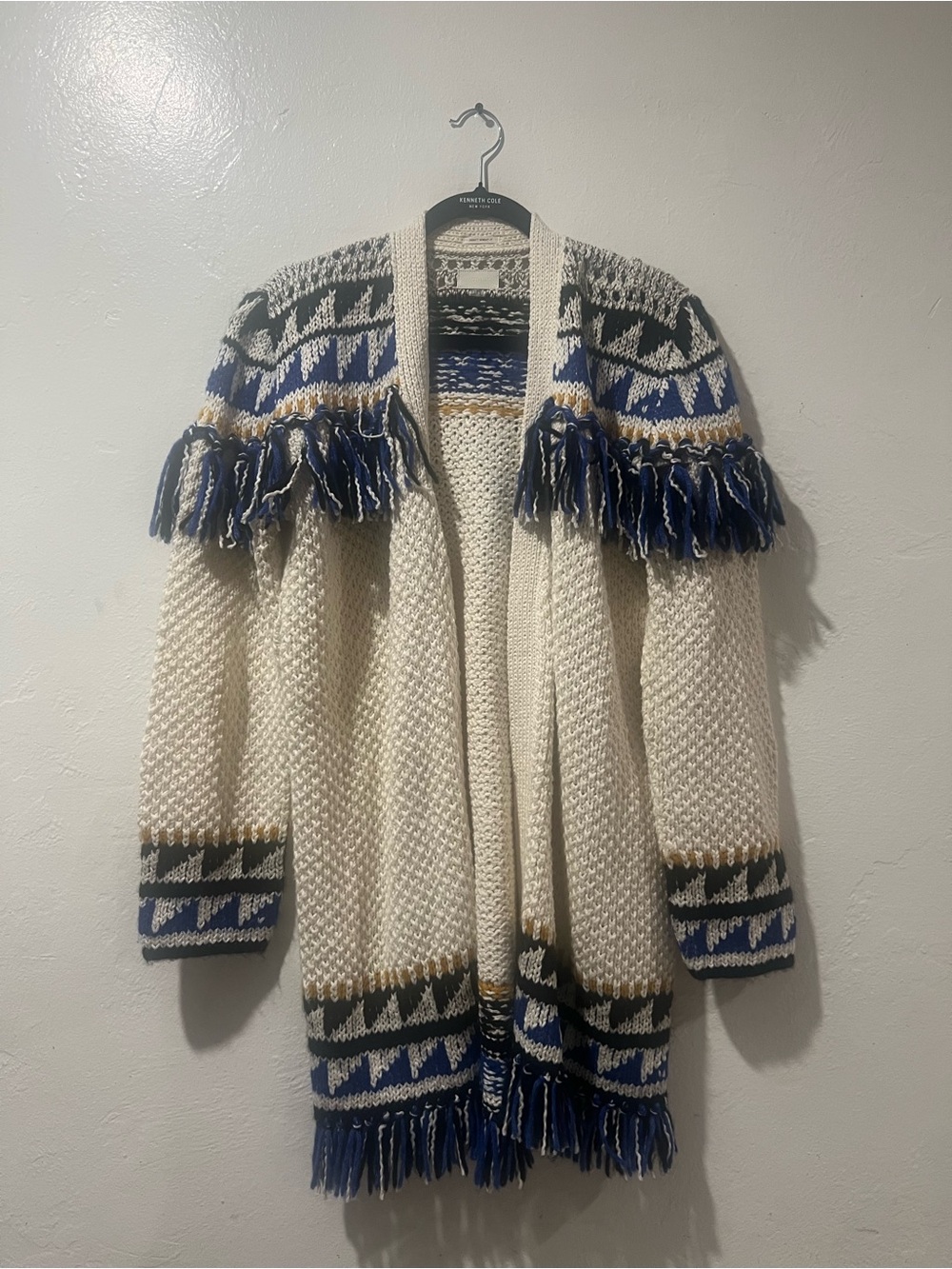 Mother Cardigan Beige Geometric V Neck Long Sleeve
Bohemian Size XS